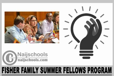 Fisher Family Summer Fellows Program 2024