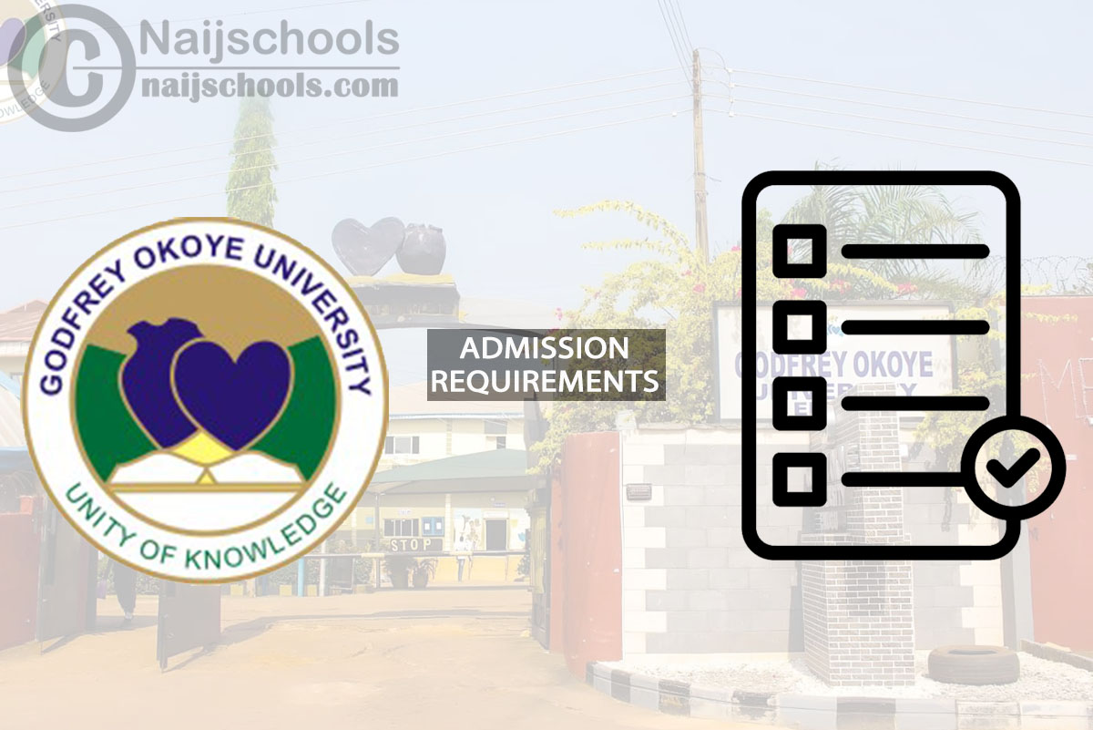 GOUNI Degree Admission Requirements for 2024/2025 Session