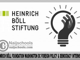 Heinrich Böll Foundation Washington DC Foreign Policy & Democracy Internship