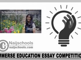 Immerse Education Essay Competition 2024