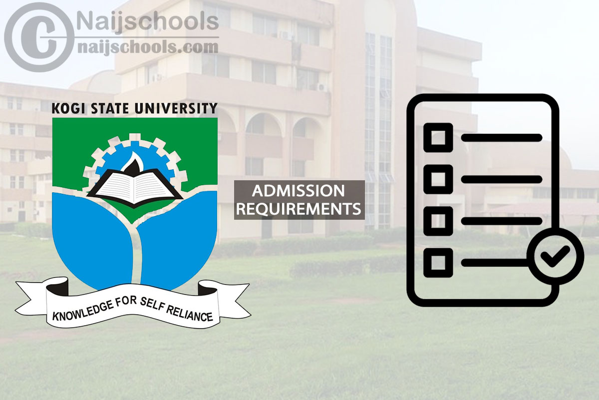 KSU Degree Admission Requirements for 2024/2025 Session
