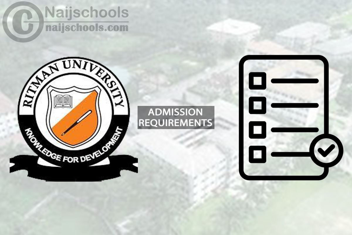 Ritman University Degree Admission Requirements 2024/2025