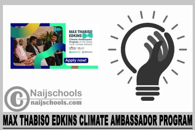 Max Thabiso Edkins Climate Ambassador Program 2024