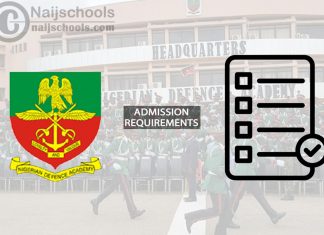 NDA Degree Admission Requirements for 2024/2025 Session