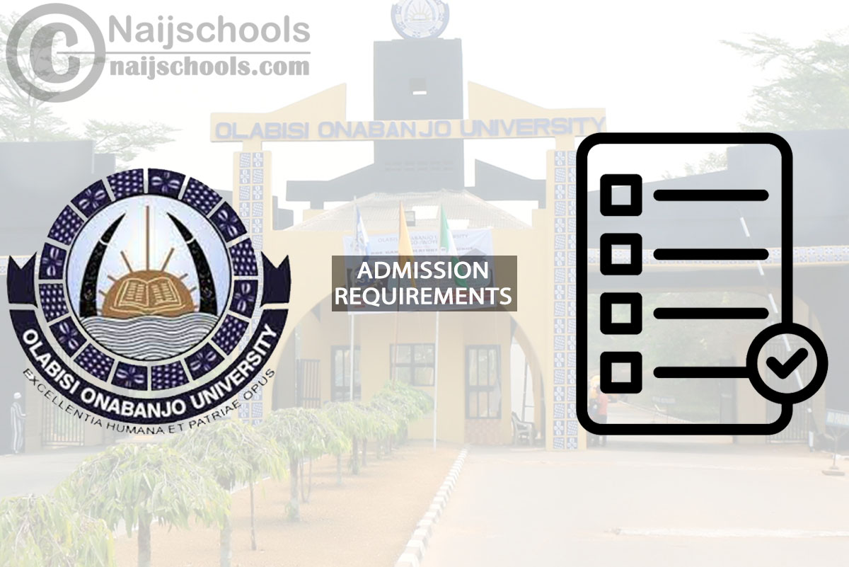 OOU Degree Admission Requirements 2024/2025 Session