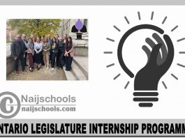 Ontario Legislature Internship Programme 2024