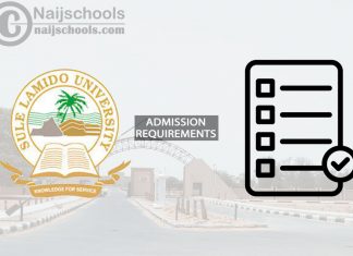 SLU Degree Admission Requirements for 2024/2025 Session