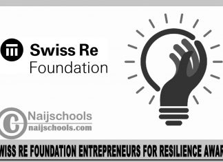 Swiss Re Foundation Entrepreneurs for Resilience Award
