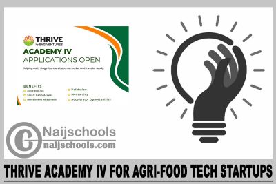 THRIVE Academy IV for Agri-food Tech Startups 2024