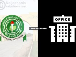 JAMB Office in Taraba State Nigeria 2024