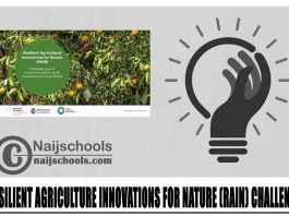 Resilient Agriculture Innovations for Nature (RAIN) Challenge 2024