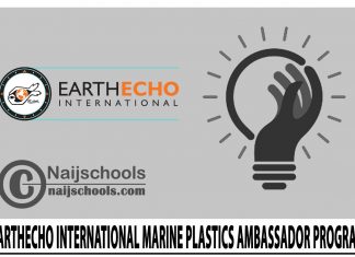 EarthEcho International Marine Plastics Ambassador Program 2024