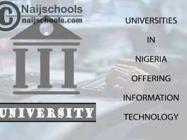 List of Universities in Nigeria Offering Information Technology