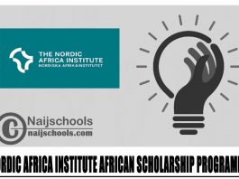 Nordic Africa Institute African Scholarship Programme 2025