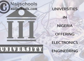 List of Universities in Nigeria Offering Electronics Engineering