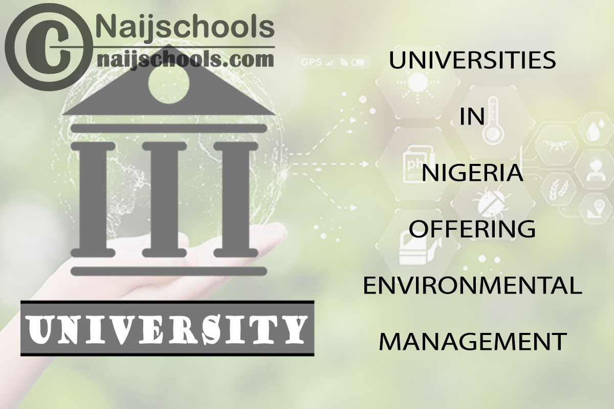 List of Universities in Nigeria Offering Environmental Management