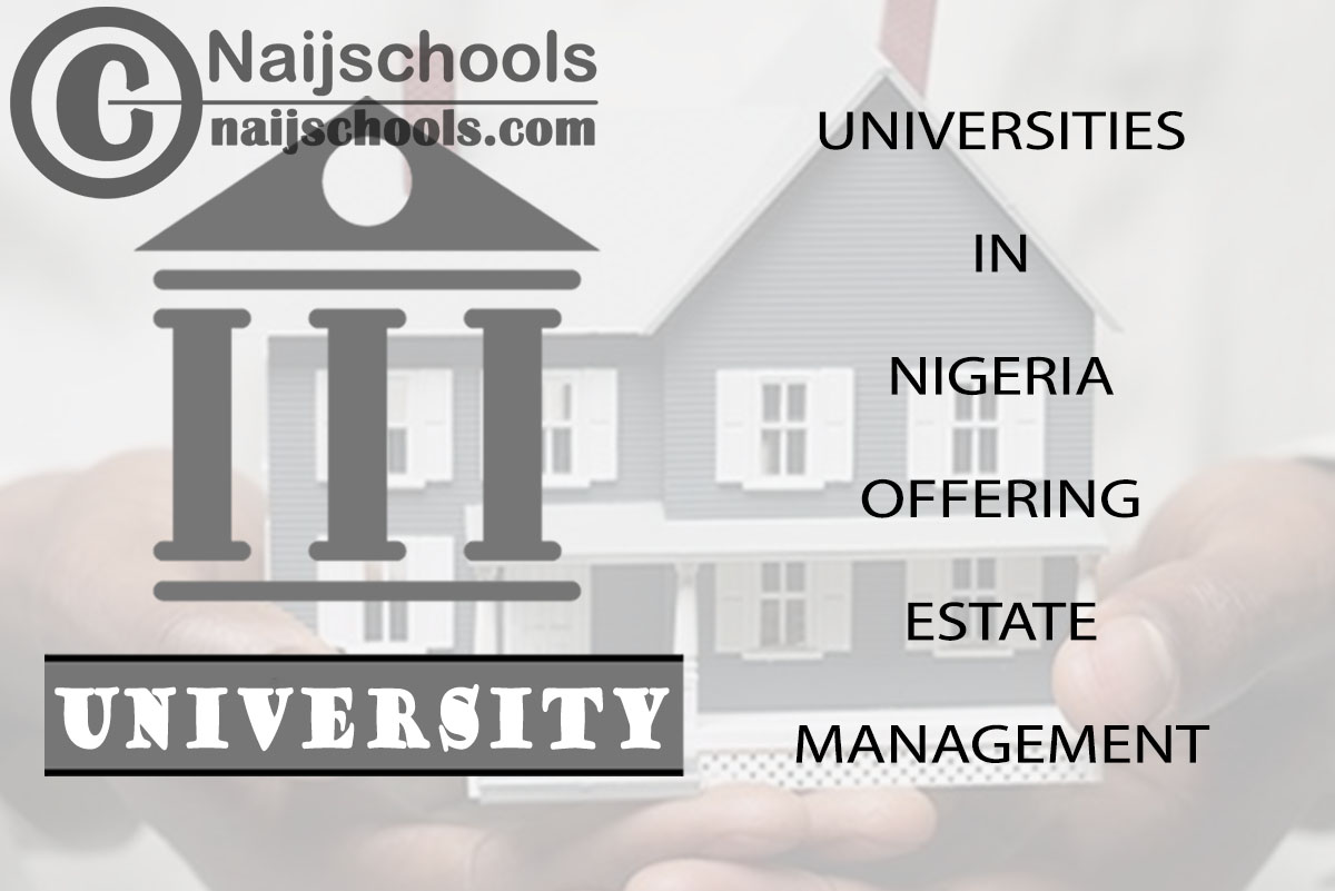 List of Universities in Nigeria Offering Estate Management