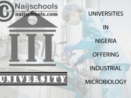List of Universities in Nigeria Offering Industrial Microbiology