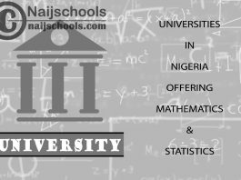 List of Universities in Nigeria Offering Mathematics & Statistics