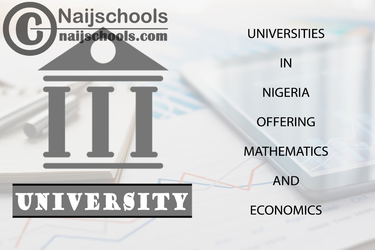 Universities in Nigeria Offering Mathematics and Economics