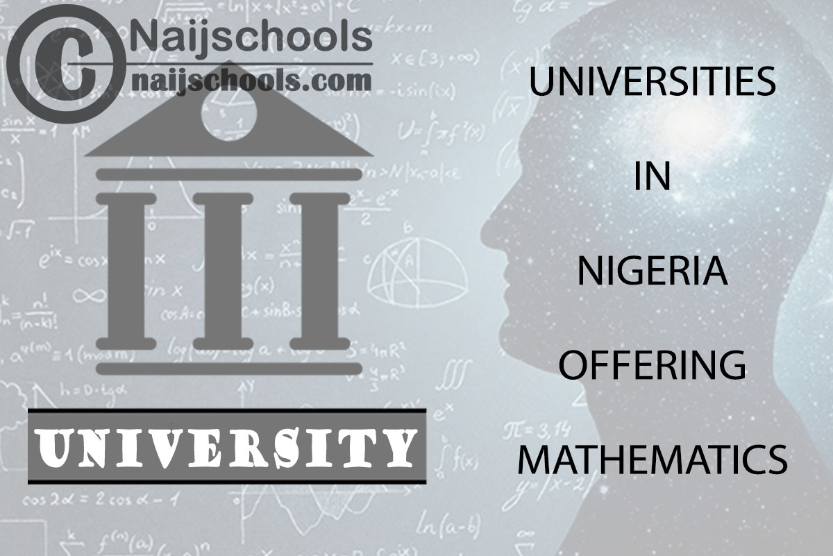 Universities in Nigeria Offering Mathematics