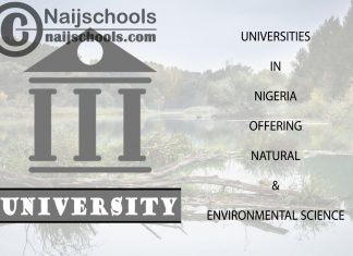 Universities in Nigeria Offering Natural & Environmental Science