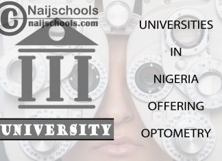 List of Universities in Nigeria Offering Optometry