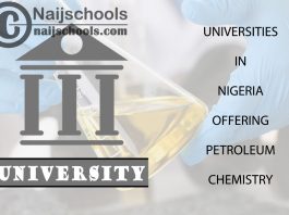List of Universities in Nigeria Offering Petroleum Chemistry