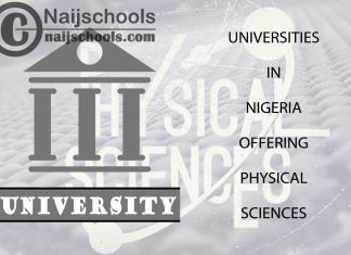 List of Universities in Nigeria Offering Physical Sciences