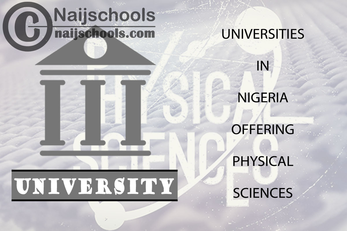 List of Universities in Nigeria Offering Physical Sciences