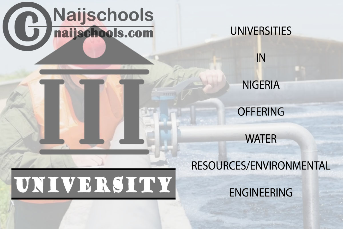 Universities Offering Water Resources/Environmental Engineering