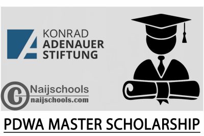 Konrad-Adenauer-Stiftung (KAS) PDWA Master Scholarship 2024