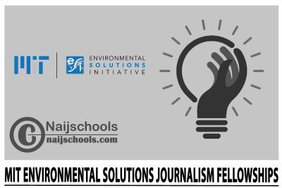 MIT Environmental Solutions Journalism Fellowships 2024