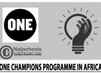 ONE Champions Programme in Africa 2024