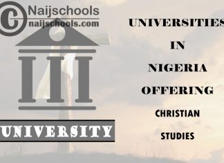 Universities in Nigeria Offering Christian Studies