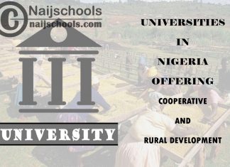 Universities in Nigeria Offering Cooperative and Rural Development