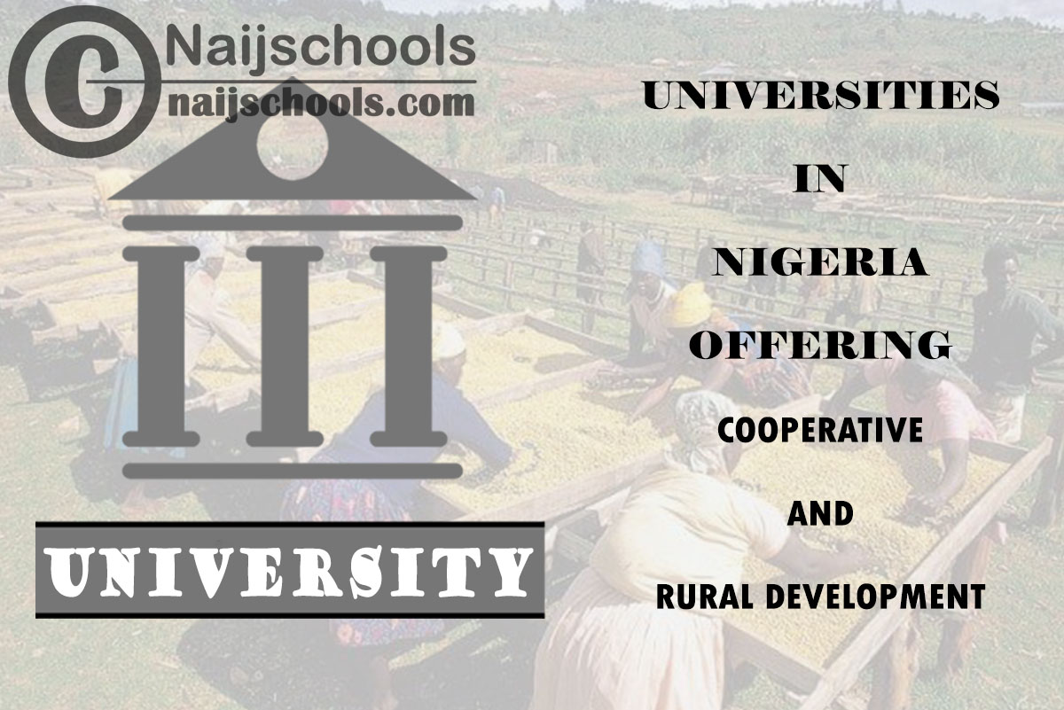 Universities in Nigeria Offering Cooperative and Rural Development