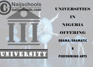 Universities in Nigeria Offering Drama/Dramatic & Performing Arts