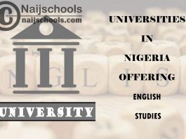 List of Universities in Nigeria Offering English Studies