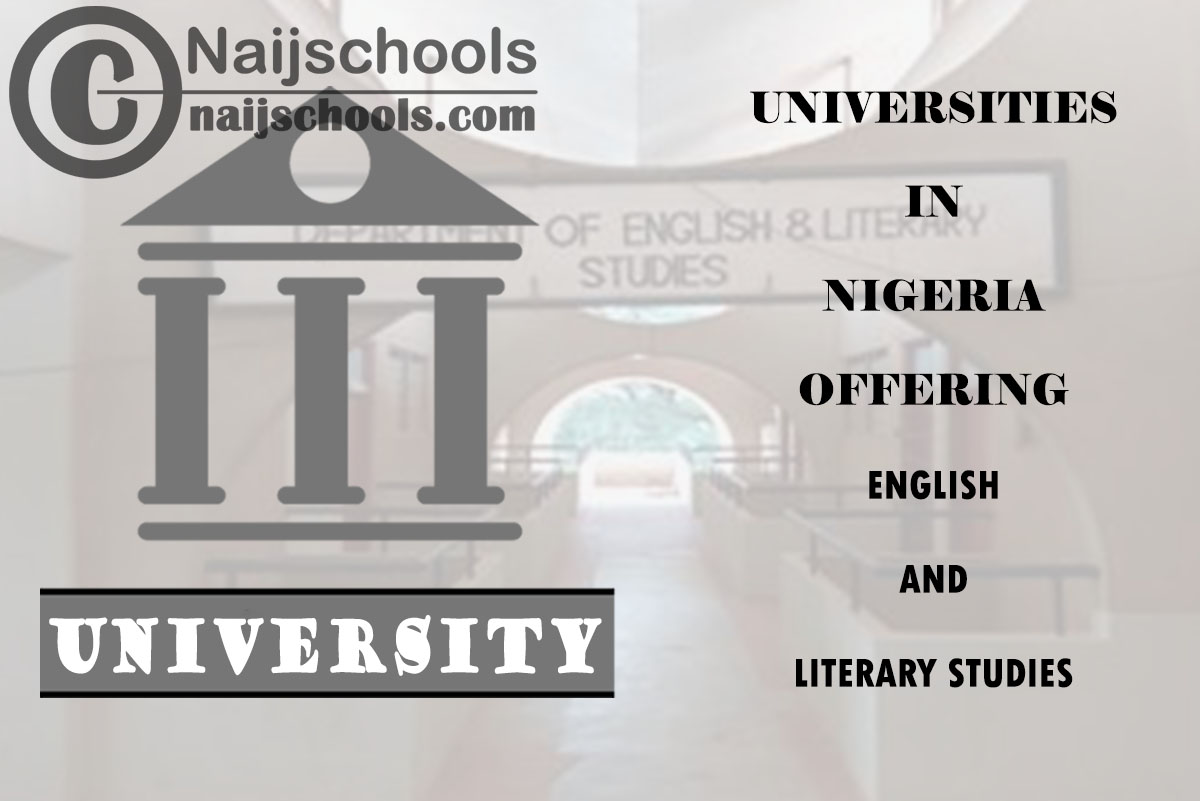 Universities in Nigeria Offering English and Literary Studies
