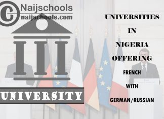 Universities in Nigeria Offering French with German/Russian