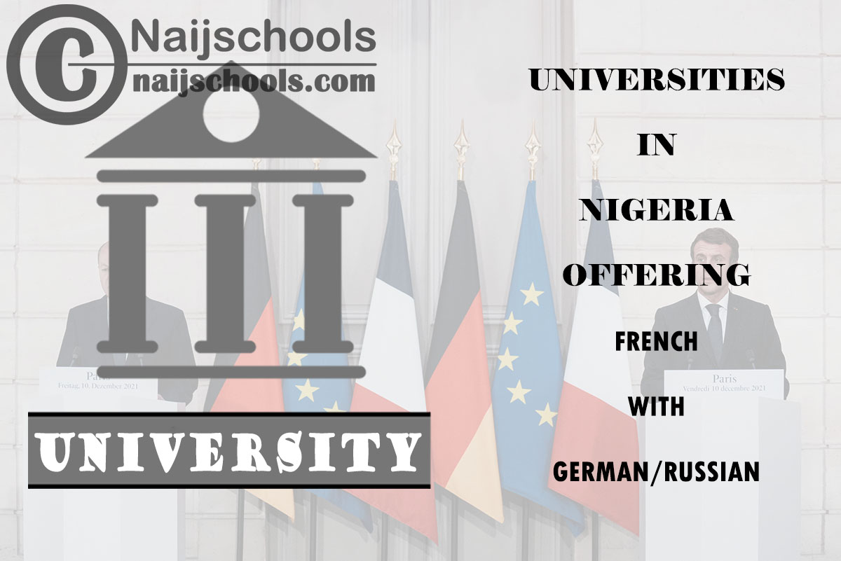 Universities in Nigeria Offering French with German/Russian