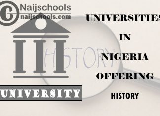 List of Universities in Nigeria Offering History