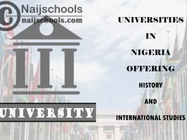Universities in Nigeria Offering History and International Studies