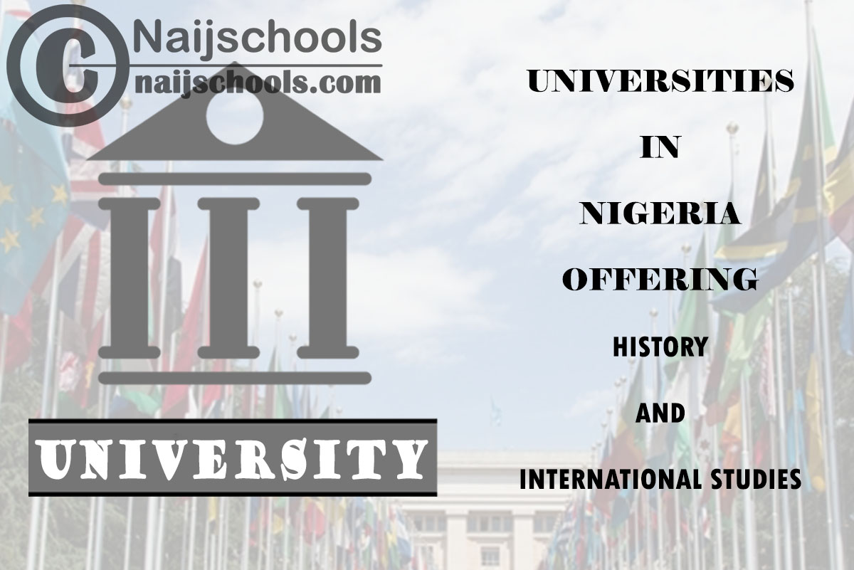 Universities in Nigeria Offering History and International Studies
