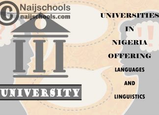List of Universities in Nigeria Offering Languages and Linguistics