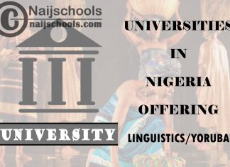 List of Universities in Nigeria Offering Linguistics/Yoruba