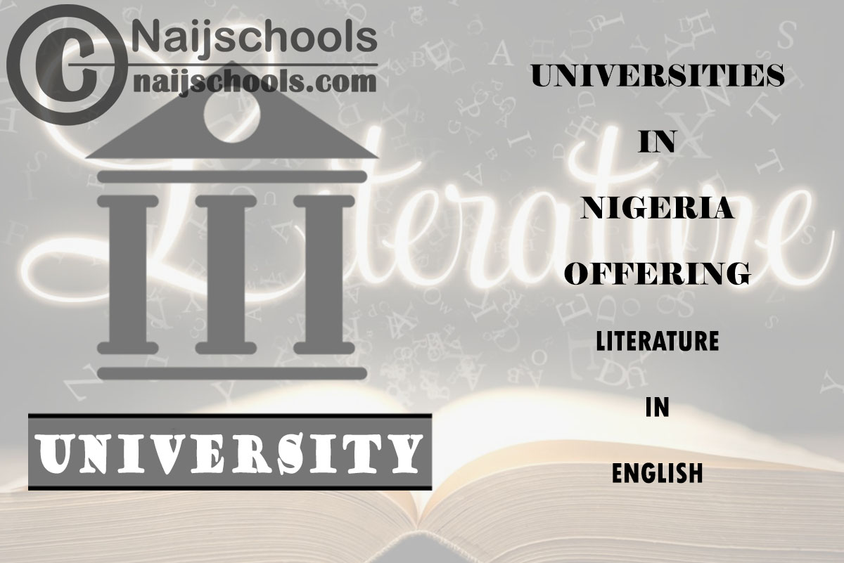 List of Universities in Nigeria Offering Literature in English