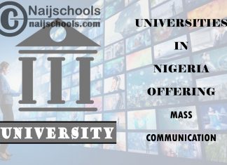 List of Universities in Nigeria Offering Mass Communication