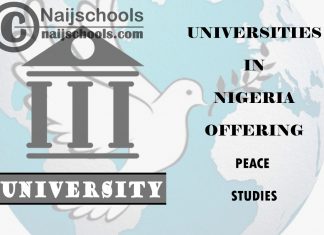 List of Universities in Nigeria Offering Peace Studies